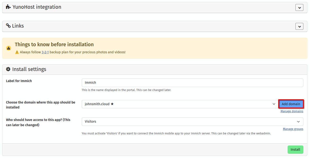 yunohost-immich-add-domain