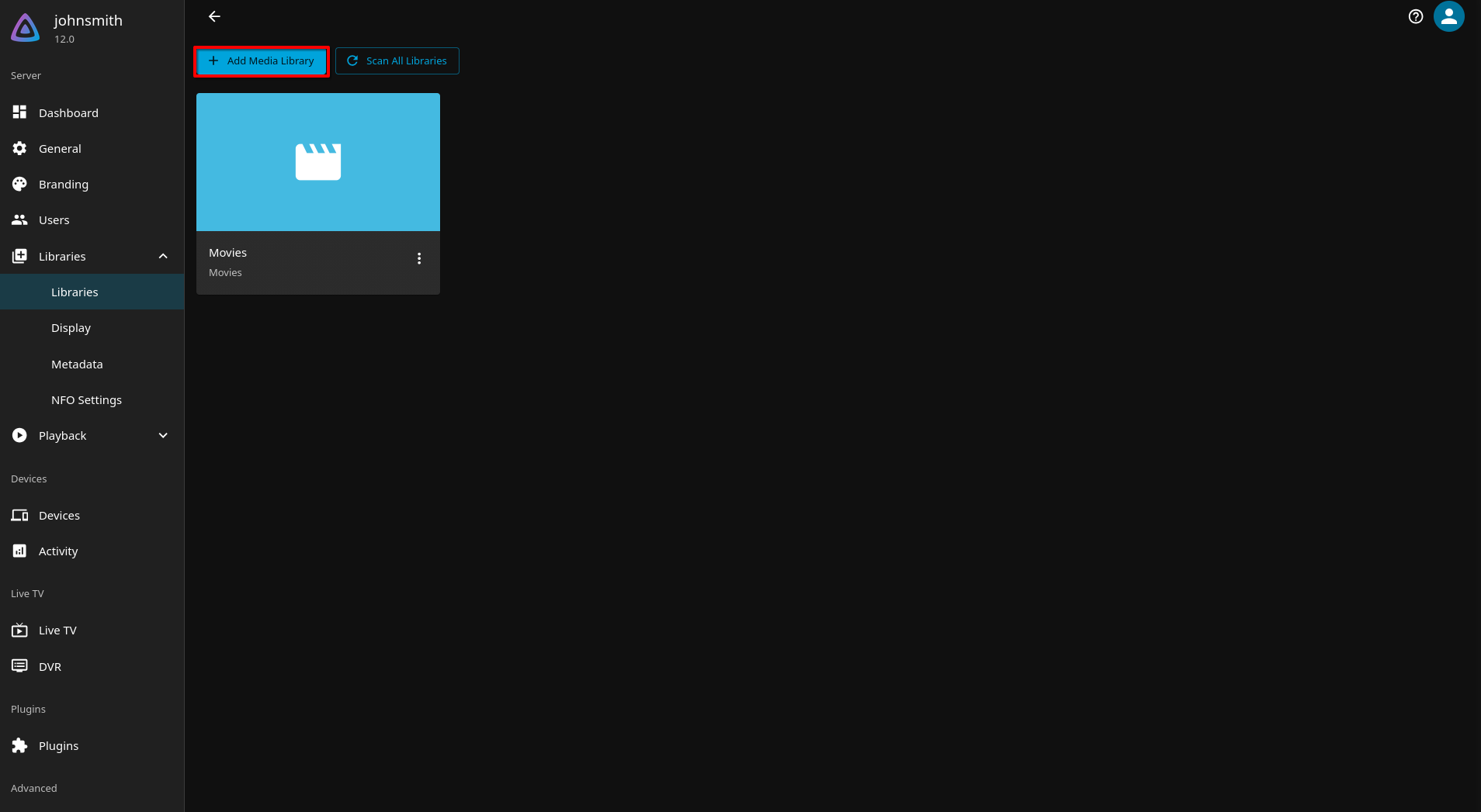 jellyfin-add-media-library-tv