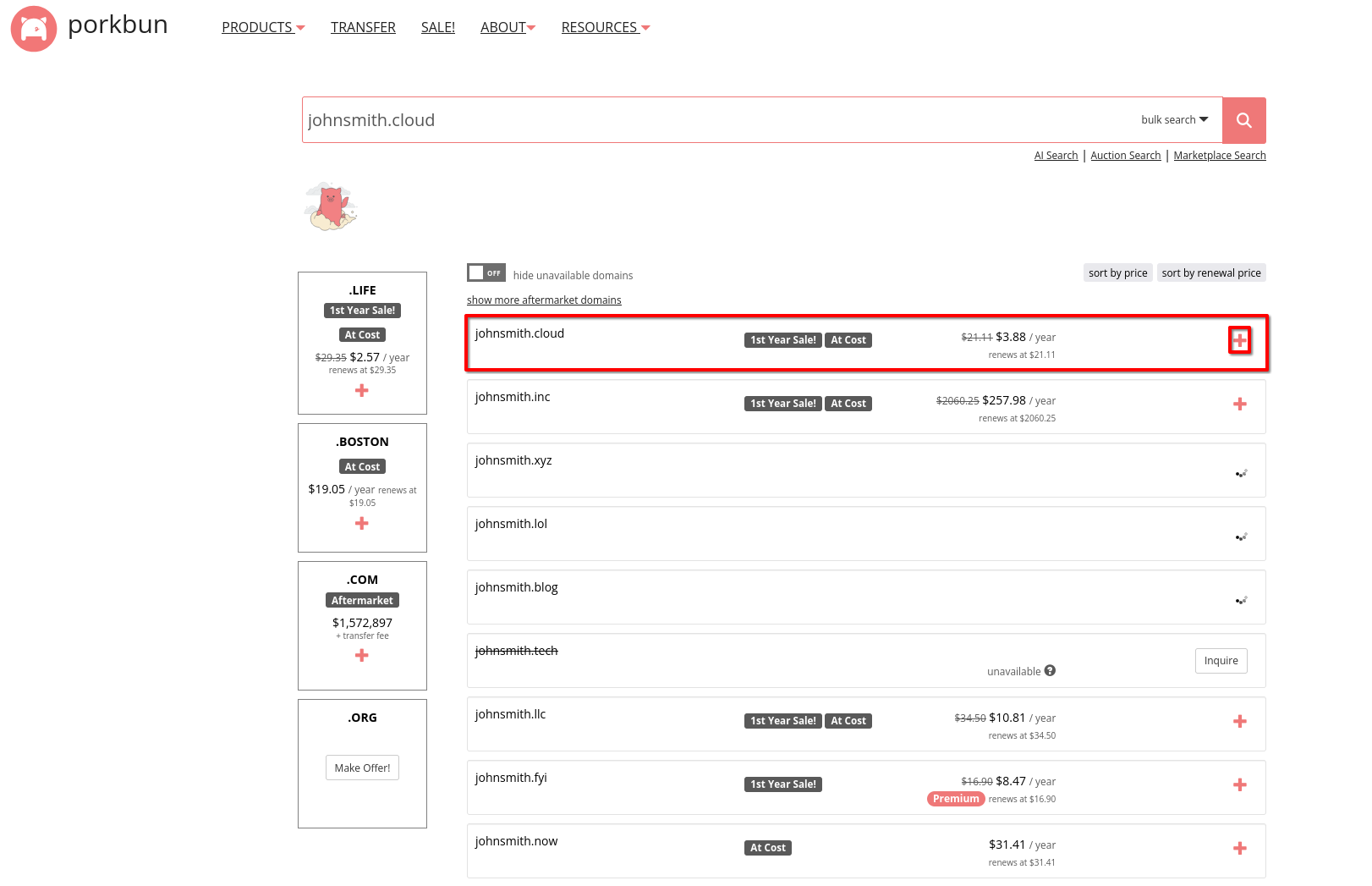 porkbun-domain-purchase