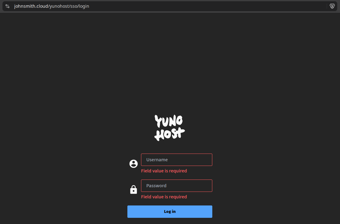yunohost-successful-domain-login